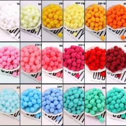 300-30Pcs Multicolor Pompoms Fur Balls Glitter Fluffy Pom Poms Elasticity Pom pom Soft Balls for DIY Crafts 8/10/15/20/25/30mm