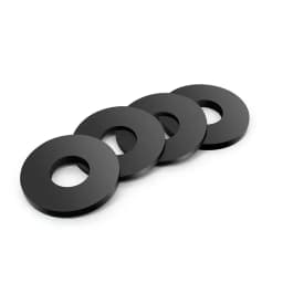 H2mm Flat Gasket M2-M42 Nitrile Silicone Fluorine Rubber NBR VMQ FKM Wear-Resistant Shock-Absorbing Waterproof Sealing Gasket