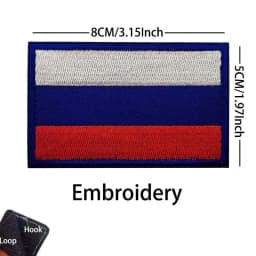 Russian Identification Badge KGB FSB Fabric Applique Embroidery Hook and Loop Patches,Russia Federal Military Tactical Emblemen