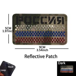 Russian Identification Badge KGB FSB Fabric Applique Embroidery Hook and Loop Patches,Russia Federal Military Tactical Emblemen