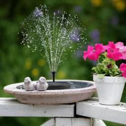 Solar Water Fountain Pool Pond Waterfall Fountain Garden Supplies Decoration Outdoor New Mini Solar Powered Fountain Bird Baths