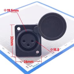 3Pin XLR Lithium Battery Charger Port Inline Plug Adapter Connector Jack Socket For E-Wheelchair Electric Scooters Parts E-Bike