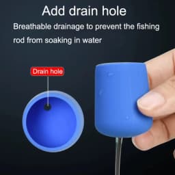 4pcs Fishing Rod End Cap Silicone Plug Cover Fishing Rod Tail Plug Protector Case Strong Elasticity Fishing Tackle Accessories