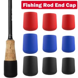 4pcs Fishing Rod End Cap Silicone Plug Cover Fishing Rod Tail Plug Protector Case Strong Elasticity Fishing Tackle Accessories