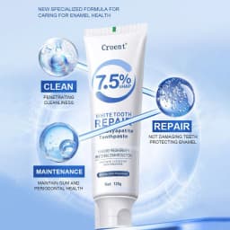 120g Hydroxyapatite Toothpaste,Gentle Mint,Breath Refreshing Whitening Toothpaste,Intensives Stain Removal Tooth Paste,Oral Care