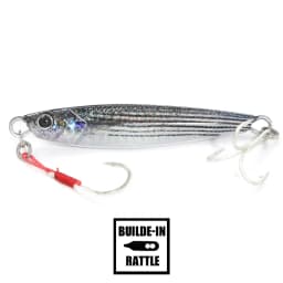 B&U Rattle Jig Sea Fishing Lures Metal Jig 40g 60g 80g Long Casting Lure Spinning Artificial Bait with Hook Spoon Fishing Tackle