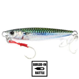 B&U Rattle Jig Sea Fishing Lures Metal Jig 40g 60g 80g Long Casting Lure Spinning Artificial Bait with Hook Spoon Fishing Tackle