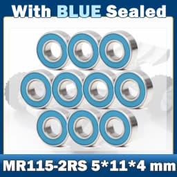 10Pcs MR115RS MR83RS Kit 20pcs 5*11*4 3*8*3 mm MR115-2RS Miniature Ball Bearings Blue Sealed MR83 2RS for RC Models/Motors