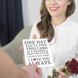 Heartfelt Love Anniversary Card, I Love You Always Greeting Card for Him Her Mom Wife Lover, Perfect for Valentine's Day,Wedding