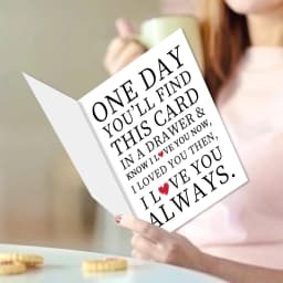 Heartfelt Love Anniversary Card, I Love You Always Greeting Card for Him Her Mom Wife Lover, Perfect for Valentine's Day,Wedding