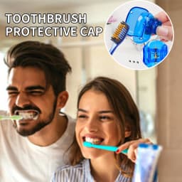 5pcs Household Toothbrush Storage Clip - Portable Travel Toothbrush Dust Protective Cap - Storage Box Portable Toothbrush Head P