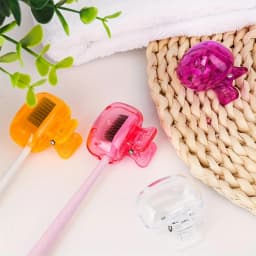 5pcs Household Toothbrush Storage Clip - Portable Travel Toothbrush Dust Protective Cap - Storage Box Portable Toothbrush Head P