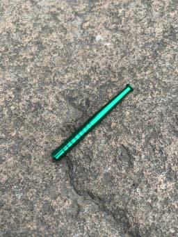 1/5/10pcs 78mm Aluminum Alloy Straw Light-weight Metal Pipe Straw Tube Cool Gadget for Men