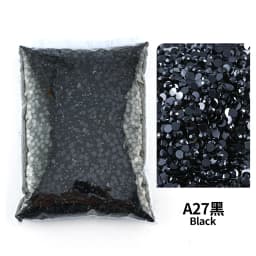 All black seriesWholesale Bulk Resin Rhinestone Jelly transparent AB 2mm,3mm,4mm,5mm,6mm  FlatBack Nail Art Garment Decoration