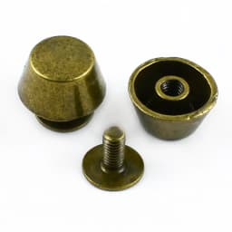 Meetee 10-50Pcs Metal Rivet Screw Buckles Handbag Bottom Protecting Feet Nail Bucket Flat Studs Bag Purse DIY Leather Craft