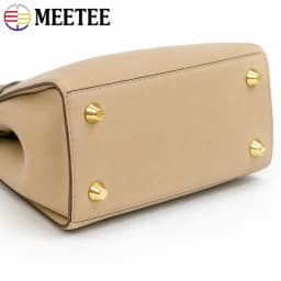 Meetee 10-50Pcs Metal Rivet Screw Buckles Handbag Bottom Protecting Feet Nail Bucket Flat Studs Bag Purse DIY Leather Craft