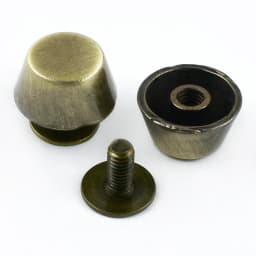 Meetee 10-50Pcs Metal Rivet Screw Buckles Handbag Bottom Protecting Feet Nail Bucket Flat Studs Bag Purse DIY Leather Craft