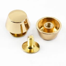Meetee 10-50Pcs Metal Rivet Screw Buckles Handbag Bottom Protecting Feet Nail Bucket Flat Studs Bag Purse DIY Leather Craft
