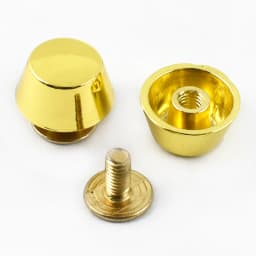 Meetee 10-50Pcs Metal Rivet Screw Buckles Handbag Bottom Protecting Feet Nail Bucket Flat Studs Bag Purse DIY Leather Craft