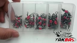 3 Three Way Swivels,Triple Swivel T-Shape Barrel Swivel, Fishing Tackle Connector Fishing Line Swivel Catfish Rig