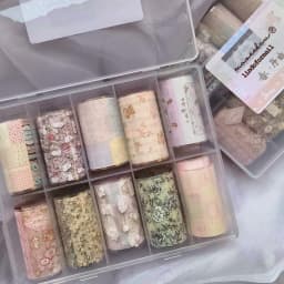 10Rolls Flower Lace Plaid  Bow  Nail Foils Transfer Paper  Nail Art Stickers  Manicure Set Decal  Nails Decoration