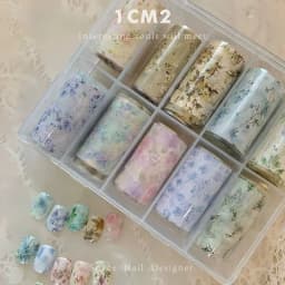 10Rolls Flower Lace Plaid  Bow  Nail Foils Transfer Paper  Nail Art Stickers  Manicure Set Decal  Nails Decoration