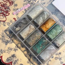 10Rolls Flower Lace Plaid  Bow  Nail Foils Transfer Paper  Nail Art Stickers  Manicure Set Decal  Nails Decoration