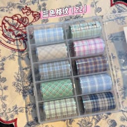 10Rolls Flower Lace Plaid  Bow  Nail Foils Transfer Paper  Nail Art Stickers  Manicure Set Decal  Nails Decoration