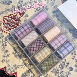 10Rolls Flower Lace Plaid  Bow  Nail Foils Transfer Paper  Nail Art Stickers  Manicure Set Decal  Nails Decoration