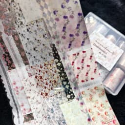 10Rolls Flower Lace Plaid  Bow  Nail Foils Transfer Paper  Nail Art Stickers  Manicure Set Decal  Nails Decoration