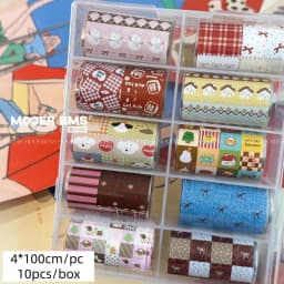 10Rolls Flower Lace Plaid  Bow  Nail Foils Transfer Paper  Nail Art Stickers  Manicure Set Decal  Nails Decoration