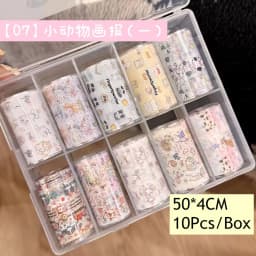 10Rolls Flower Lace Plaid  Bow  Nail Foils Transfer Paper  Nail Art Stickers  Manicure Set Decal  Nails Decoration