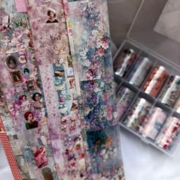 10Rolls Flower Lace Plaid  Bow  Nail Foils Transfer Paper  Nail Art Stickers  Manicure Set Decal  Nails Decoration