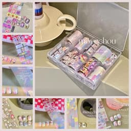 10Rolls Flower Lace Plaid  Bow  Nail Foils Transfer Paper  Nail Art Stickers  Manicure Set Decal  Nails Decoration