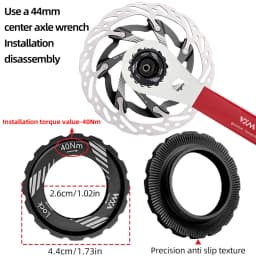 VXM Road Bicycle Center Lock Disc Brake Rotor Pads MTB Bike Rotors 140mm 160mm CNC Lighweight Aluminum Alloy Cycling Discs Parts