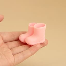 1:12 Miniature Realistic Silicone Rain Boots Suitable for Mini House Decoration