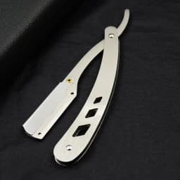 1Pcs Men Shaving Barber Tools Hair Razor and Blades Antique Black Folding Shaving Knife Unisex Hair Removal (Without Blade)