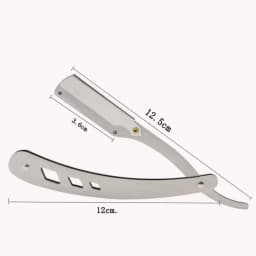 1Pcs Men Shaving Barber Tools Hair Razor and Blades Antique Black Folding Shaving Knife Unisex Hair Removal (Without Blade)