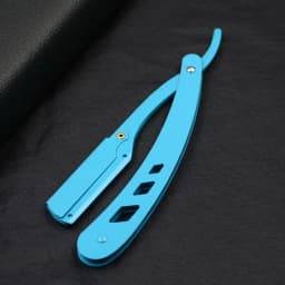 1Pcs Men Shaving Barber Tools Hair Razor and Blades Antique Black Folding Shaving Knife Unisex Hair Removal (Without Blade)