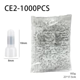 1000 Bag Wire Connector, Closed Terminal, Jumper, Safety Connector, Connector Cap CE-1/2/5X