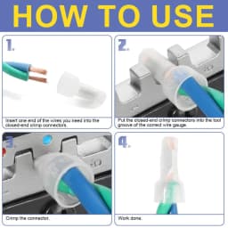 1000 Bag Wire Connector, Closed Terminal, Jumper, Safety Connector, Connector Cap CE-1/2/5X