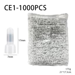 1000 Bag Wire Connector, Closed Terminal, Jumper, Safety Connector, Connector Cap CE-1/2/5X