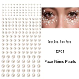 162/216/900pcs Eye&Face&Body Diamond Tattoos Stickers 3/4/5/6mm Colored Glitter Rhinestone Tattoo for Party Makeup Gem Accessory
