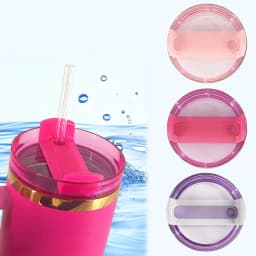 40 OZ Tumbler Lid Replacement Fit for Stanley Cup,Dustproof Spill Proof Splash Resistant Tumbler Covers for Cups Accessories 