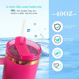 40 OZ Tumbler Lid Replacement Fit for Stanley Cup,Dustproof Spill Proof Splash Resistant Tumbler Covers for Cups Accessories 