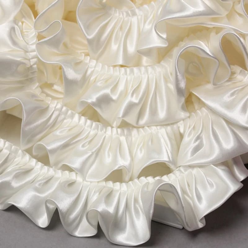 2Meters Satin Ribbons For Decoration Party Dress Sewing Accessories Needlework Handmade Material Lace Trim Fabric Pram DIY Item