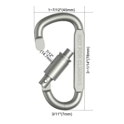 2-6PCS Carabiner Set For Key Camping Survival EDC Outdoor Keychain Clip Alloy Aluminum Tactical Caribiner Hook Karabiners