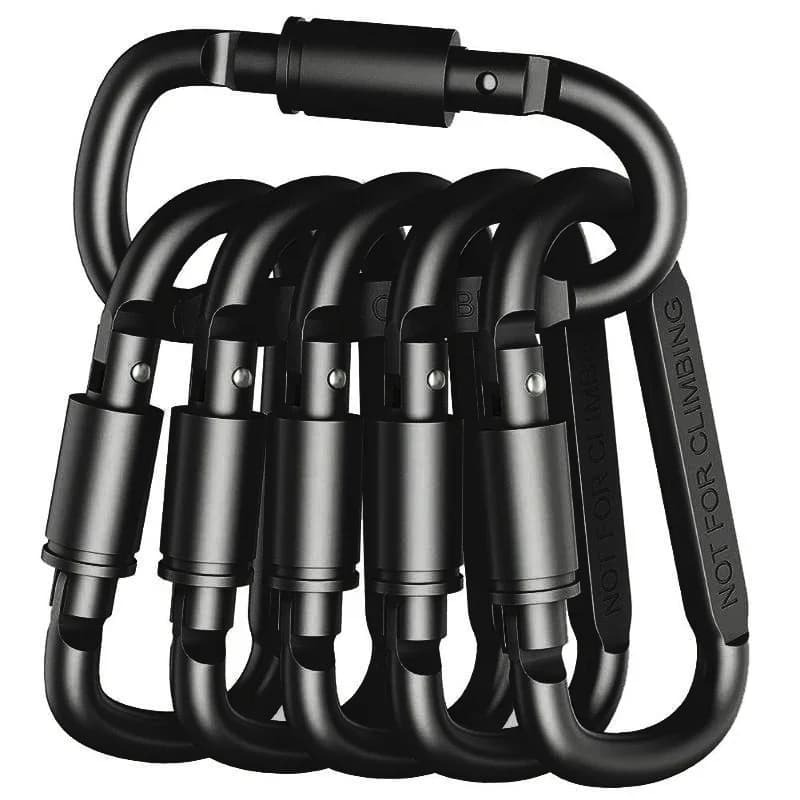 2-6PCS Carabiner Set For Key Camping Survival EDC Outdoor Keychain Clip Alloy Aluminum Tactical Caribiner Hook Karabiners