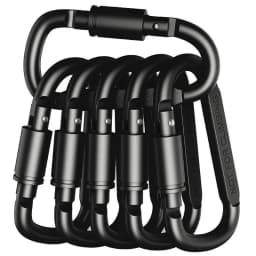 2-6PCS Carabiner Set For Key Camping Survival EDC Outdoor Keychain Clip Alloy Aluminum Tactical Caribiner Hook Karabiners