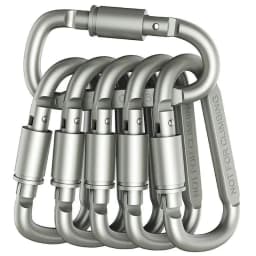 2-6PCS Carabiner Set For Key Camping Survival EDC Outdoor Keychain Clip Alloy Aluminum Tactical Caribiner Hook Karabiners